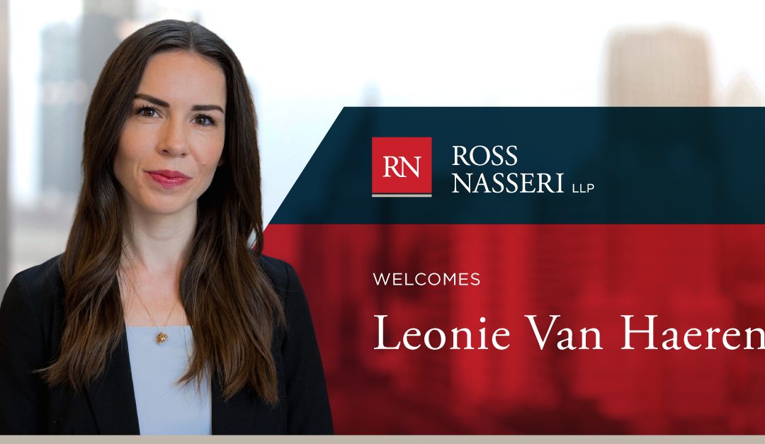 Ross Nasseri welcomes Leonie van Haeren