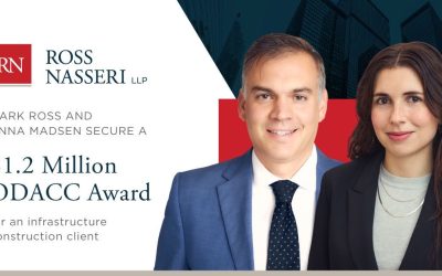 Congratulations to Mark Ross and Anna Madsen on their recent win for an infrastructure construction client at ODACC!