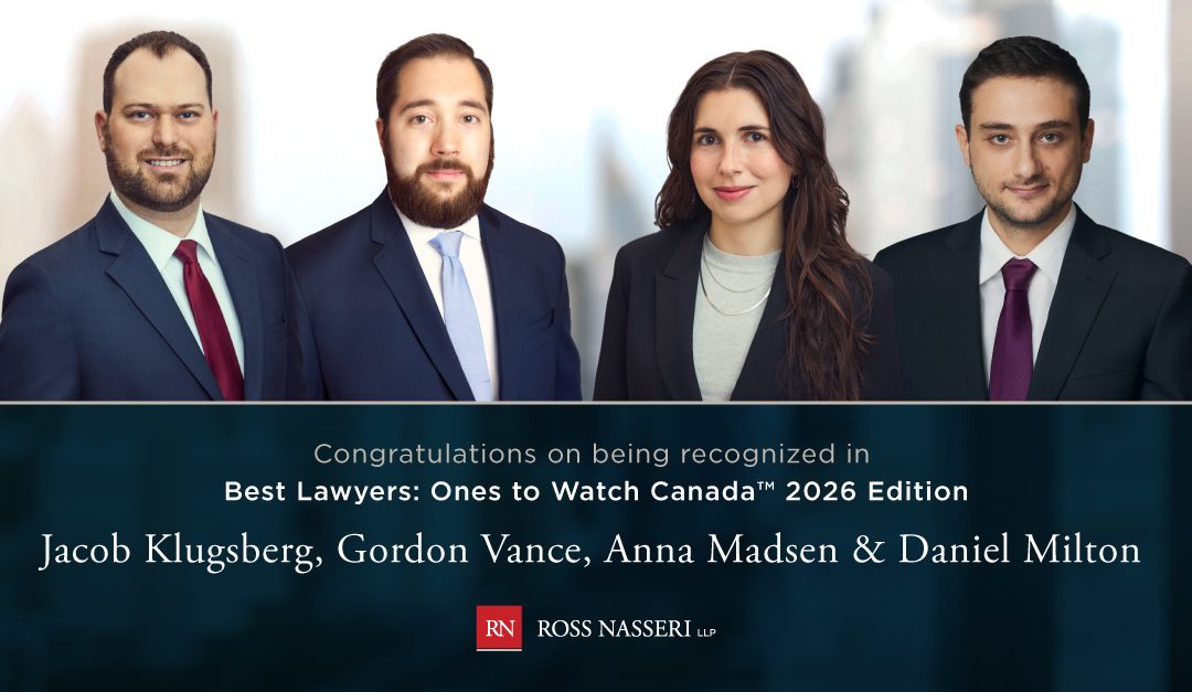 Four Lawyers recognized in 2026 Best Lawyers: Ones To Watch Canada (The Best Lawyers in Canada™)