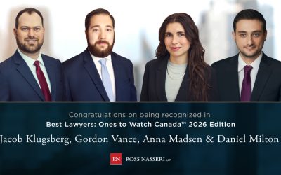 Four Lawyers recognized in 2026 Best Lawyers: Ones To Watch Canada (The Best Lawyers in Canada™)