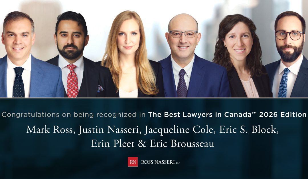 Six Partners recognized in the 2026 Best Lawyers Canadian Rankings (The Best Lawyers In Canada™)