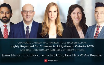 Ross Nasseri and Five Partners Recognized In Chambers Canada 2026 Guide