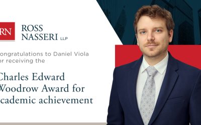 Congratulations to Daniel Viola for receiving the Charles Edward Woodrow Award for Academic Achievement