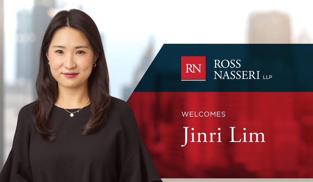 Ross Nasseri Welcomes Jinri Lim as Administrative Assistant
