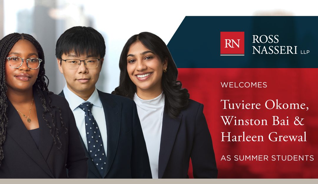 Ross Nasseri is delighted to welcome its Summer 2026 class