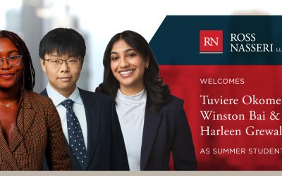 Ross Nasseri is delighted to welcome its Summer 2026 class